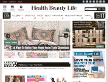Tablet Screenshot of healthbeautylife.com